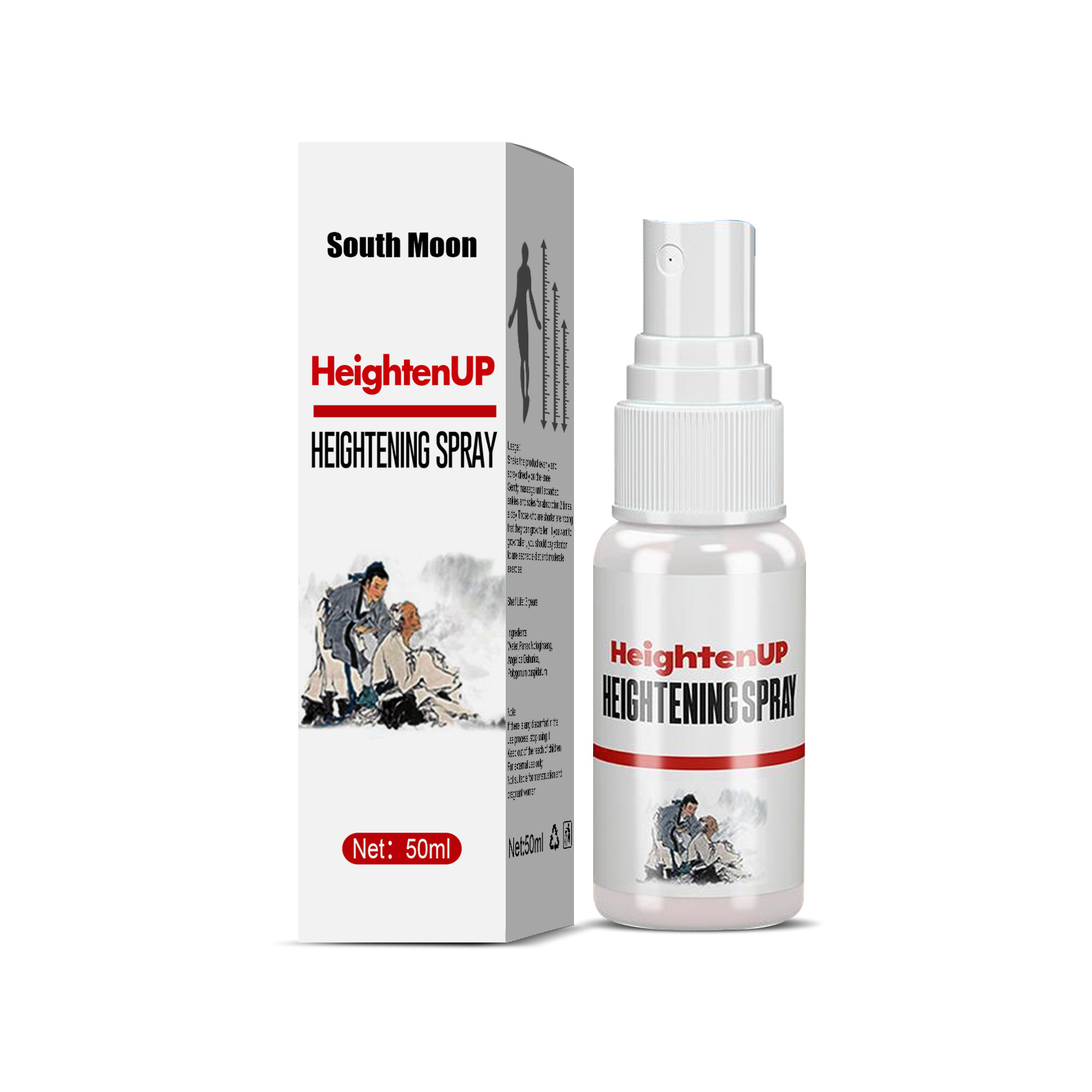 South Moon Promoting Spray Height Care Long Lifting Building Height Growth Foot Acupuncture Point Foot Massage Liquid