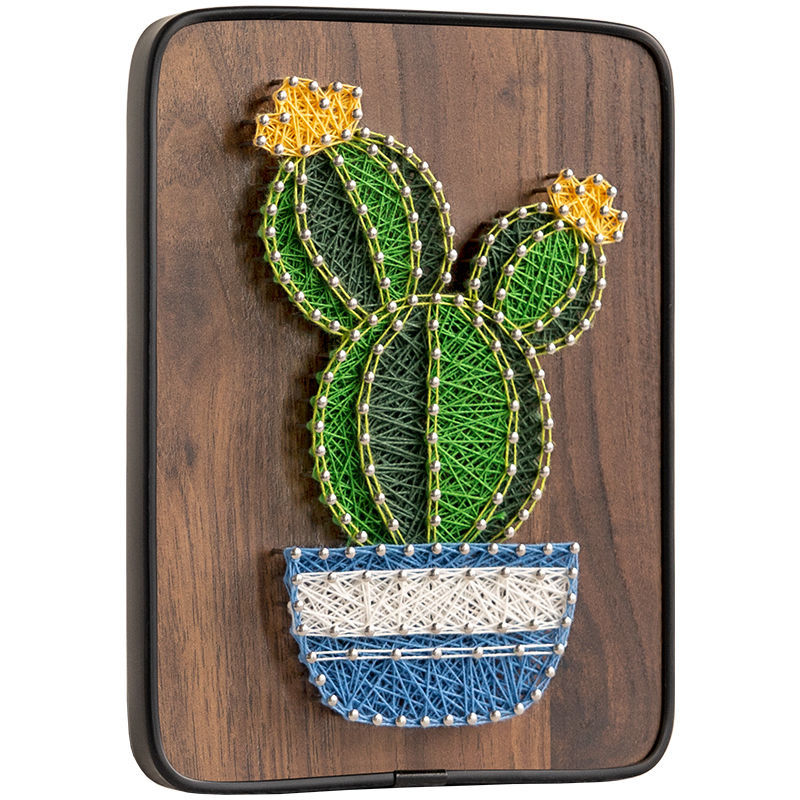 绿植钉子绕线画材料包diy手工制作减压创意礼物亲子情侣学生奖品