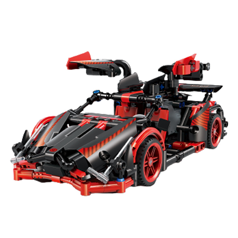 Cross-Border Compatible LEGO Assembled Building Blocks Wholesale Boys' Sports Car Warrior Car Model Children's Educational Toys Gifts