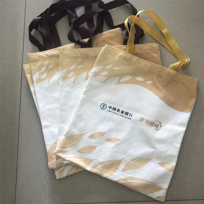 银行礼品帆布袋50个起公司节庆手提袋学生背包備子购物袋棉布布包