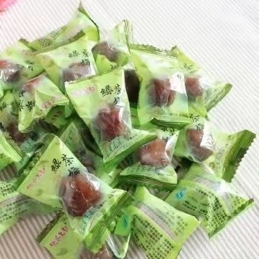 快乐果园绿茶梅 话梅果脯散装蜜饯 独立包装休闲零食 整包5斤