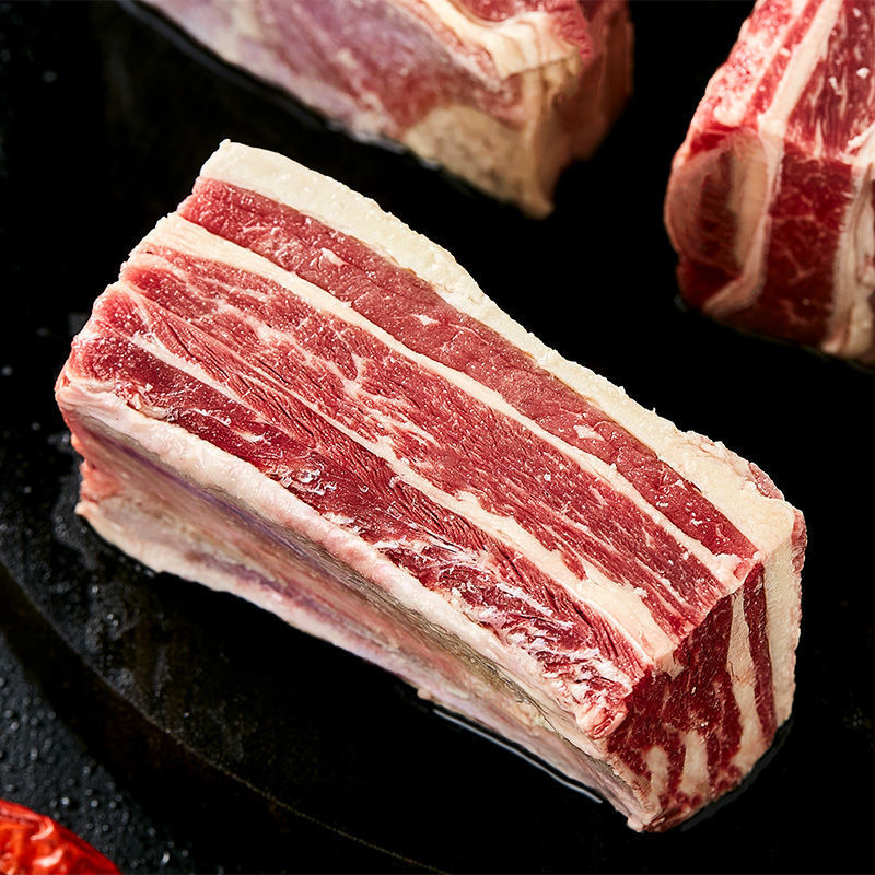 内蒙古牛肋排牛排牛排骨牛寸排新鲜带肉黄牛整根原切牛肋排牛小排