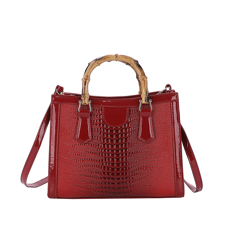 Women's Bag 2023 New Retro Handbag Shoulder Bag Crossbody Bag Fashion Crocodile Pattern Small Square Bag Underarm Bag