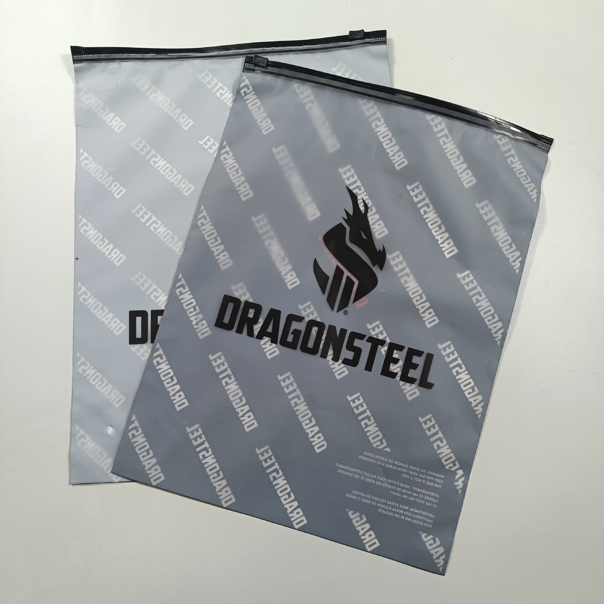 定制透明服装拉链袋磨砂衣服包装袋自封塑料密封口衣物打包袋子