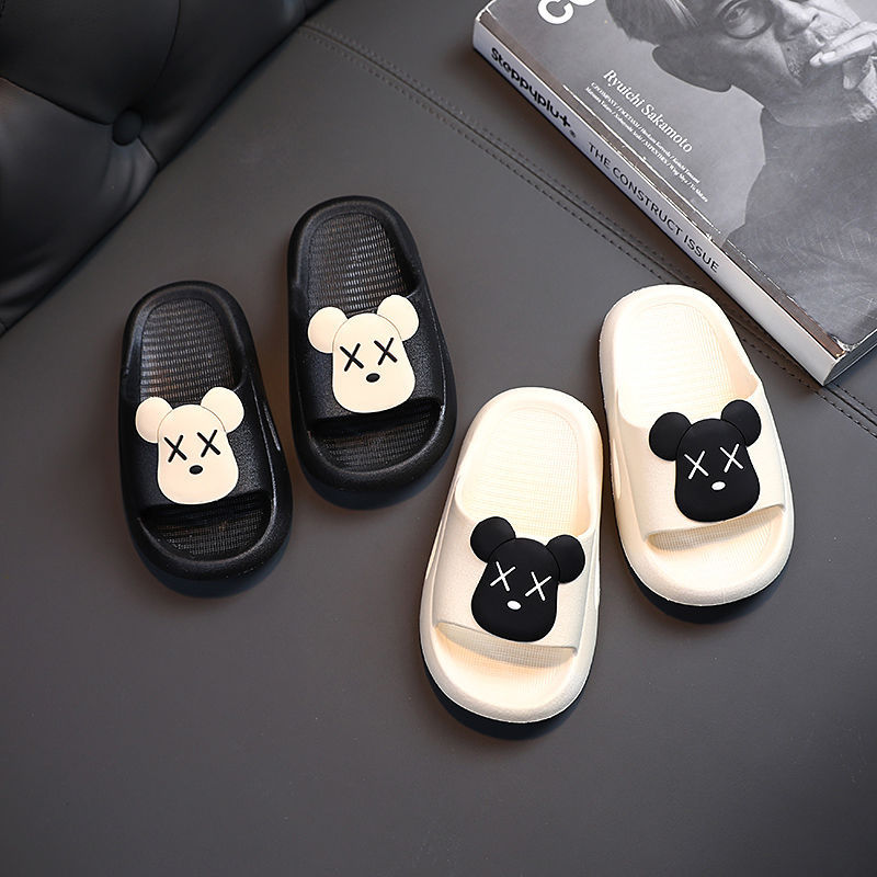 Internet Celebrity Little Bear Children's Slippers Summer Girls' Cartoon Cute Home Bathroom Bath Non-Slip Boys' Sandals