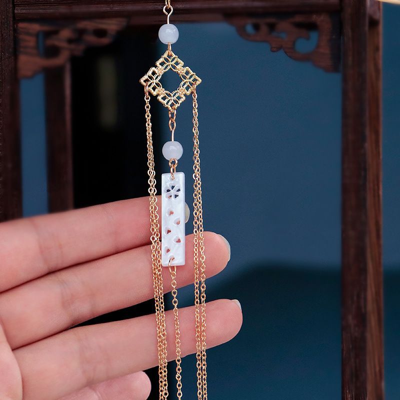 Ancient Style Han Chinese Clothing Headdress Hairpin Hairpin Tassel Semi-Finished Product Pendant Main Body Connection Material Pendant Accessories Accessories