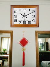 30英寸客厅挂钟超大简约现代时钟办公家用静音老人万年历表