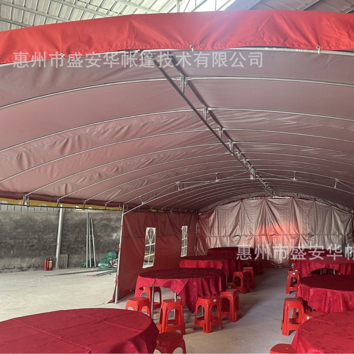 农村流动酒棚摆酒席帐篷红白喜事婚庆宴席喜棚户外车棚遮阳棚雨棚