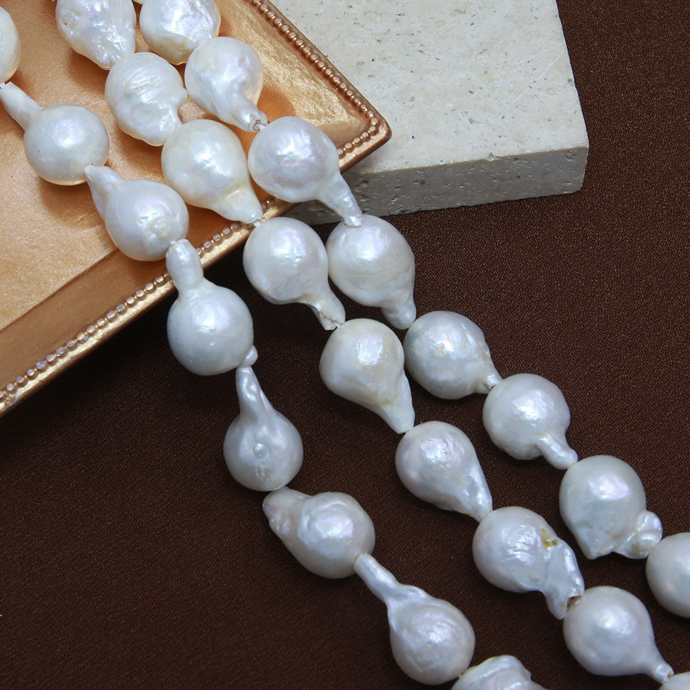 鱼尾大巴串珠通孔巴洛克天然淡水异形珍珠不规则裸珠diy饰品批发