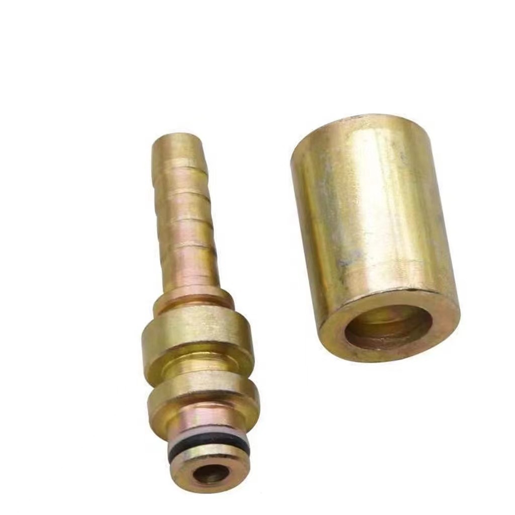 厂家生产煤矿用扣压接头 矿用高压胶管扣压接头dn10 两层接头