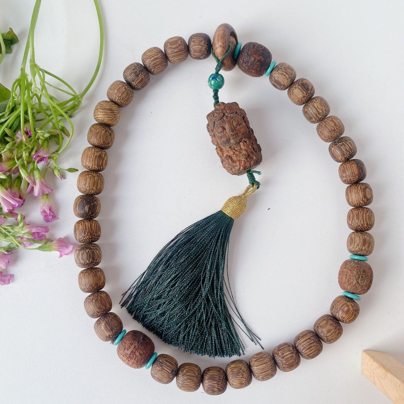 沉贵宝棋楠沉香木12mm老型珠双层手链男女沉水珠念珠-阿里巴巴