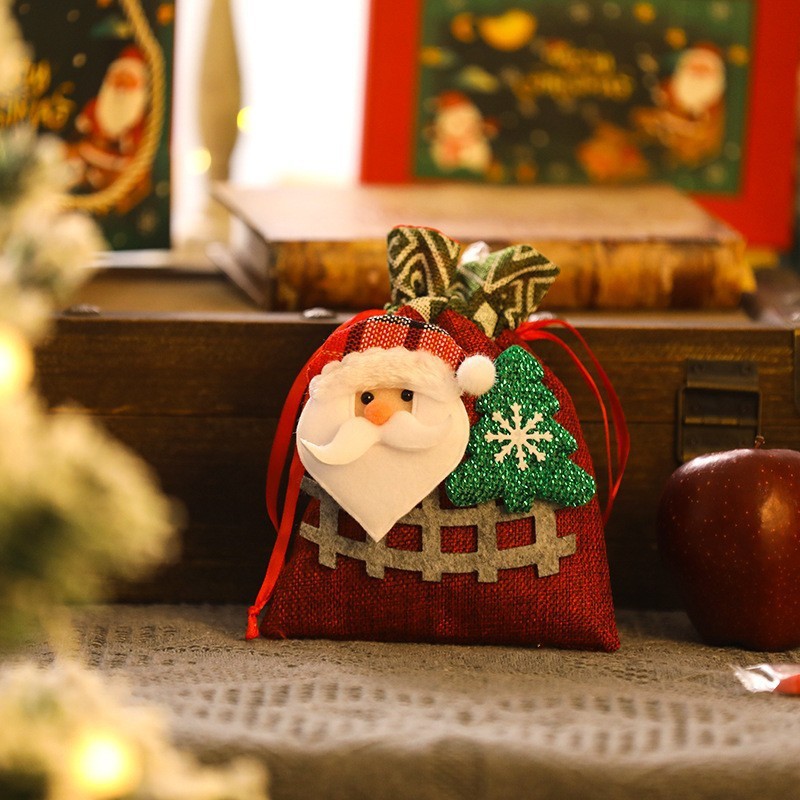 Christmas Apple Bag Cartoon Doll Domestic Live Broadcast Gift Bag Candy Bag Kindergarten Gifts Scene Dress up