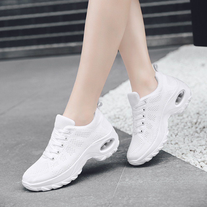 women‘s mesh surface shoes spring new breathable trendy platform sneakers foreign trade white shoes lightweight fashion casual fashion shoes