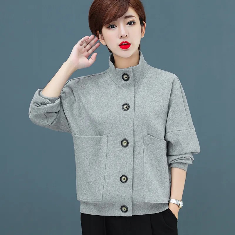 衣女士短外套宽松春秋2020年新款韩版百搭夹克上衣bf芙娜妮2021春秋新