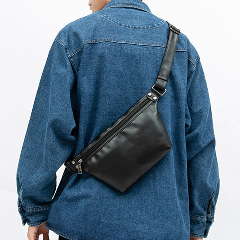 时尚小包男斜挎ins运动男包单肩包休闲男生腰包街头潮流胸包男士