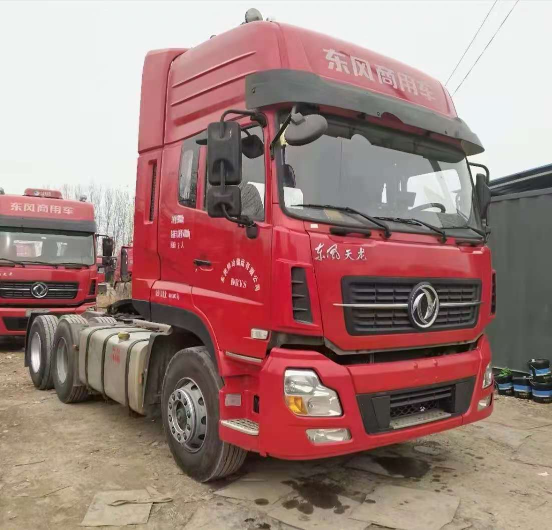 二手天龙半挂牵引车头 牵引拖车头 轻体牵引全挂车国五牵引车头