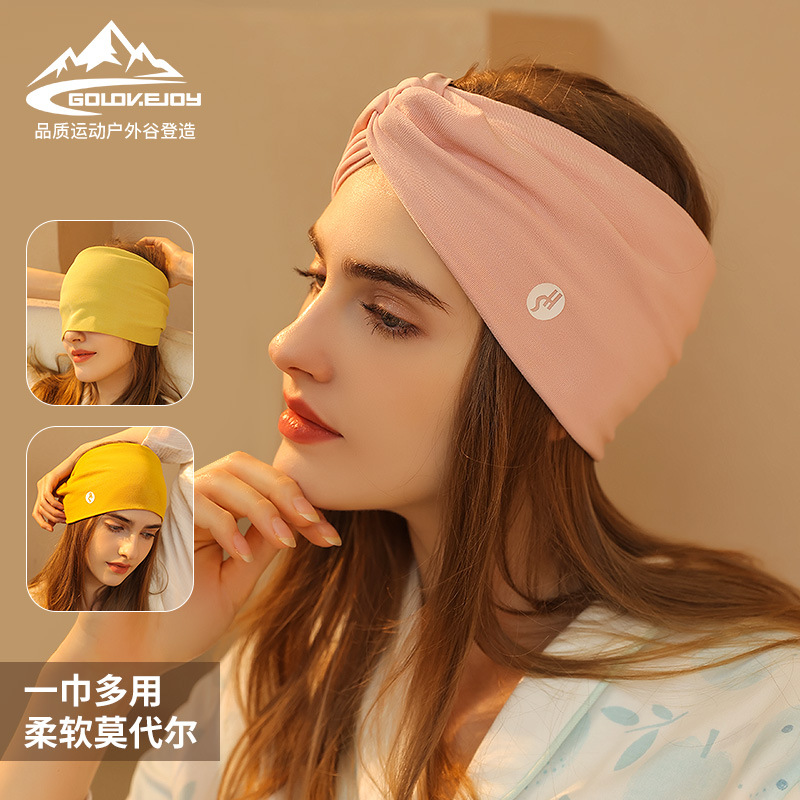 22 New Confinement Hair Band Women's Home Sleep Shading Warming Kerchief Widened Bandeau Washing Face Hair Band Xtj112