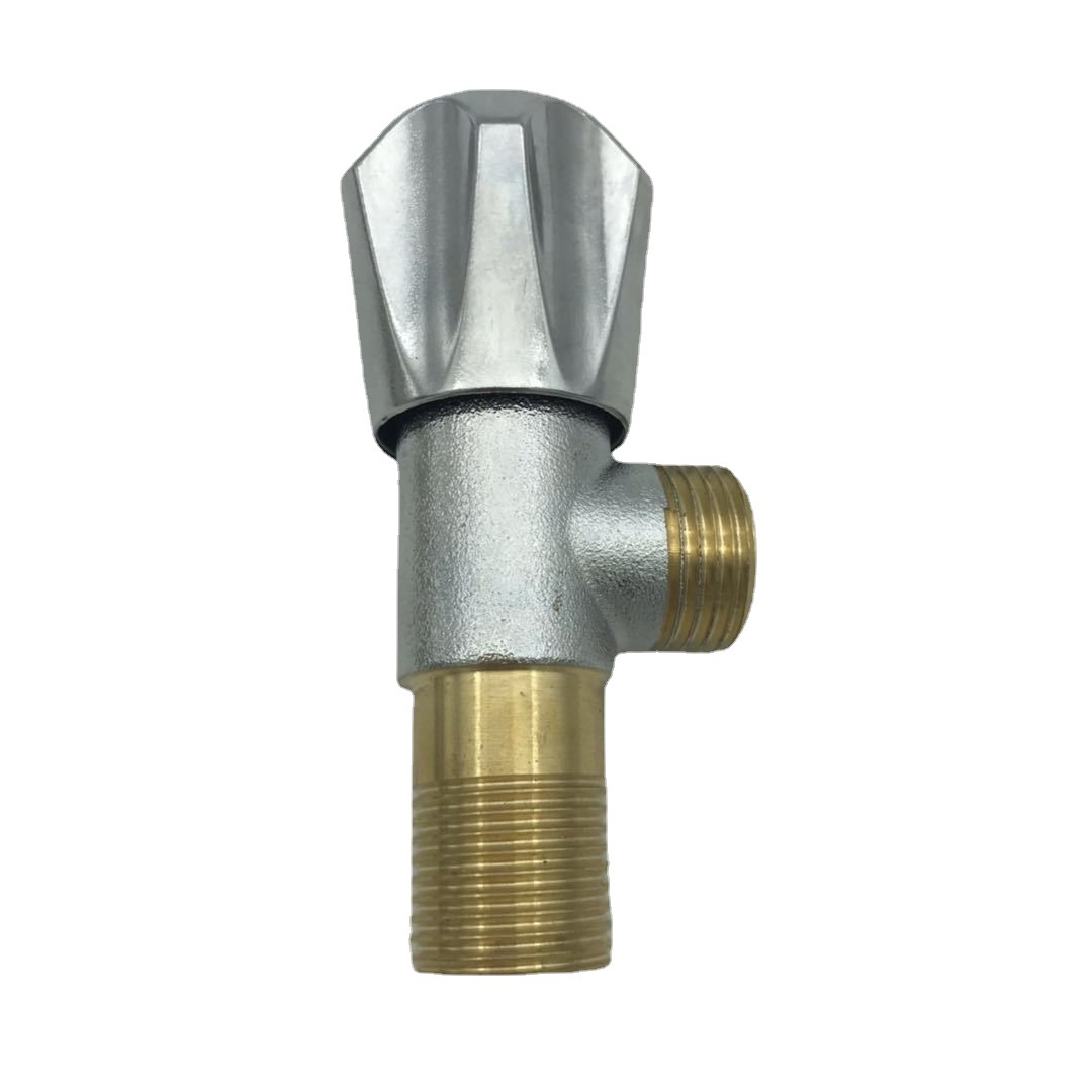 厂家直销 露牙贡沙铜角阀 4分马桶热水器直角阀冷热止水阀三角阀