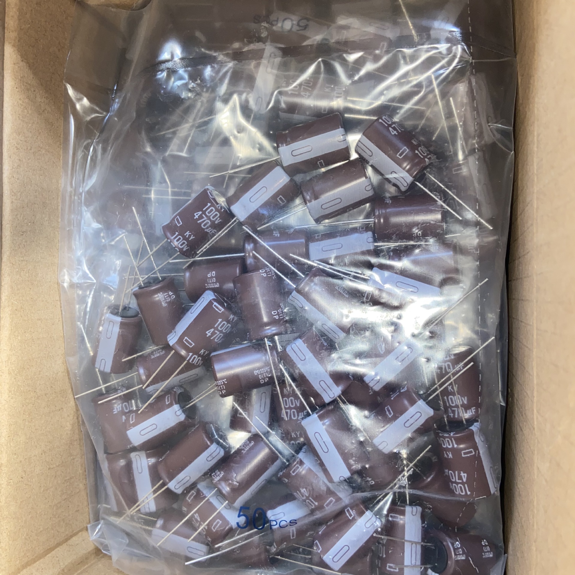 100v470uf 18x25 ky 原装日本黑金刚铝电解电容470uf/100v 长寿命