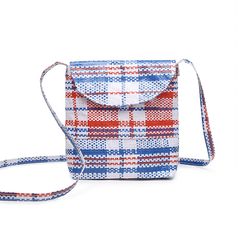 定制蛇皮编织袋新款ins韩国潮流百搭斜挎包单肩女包蹦迪包