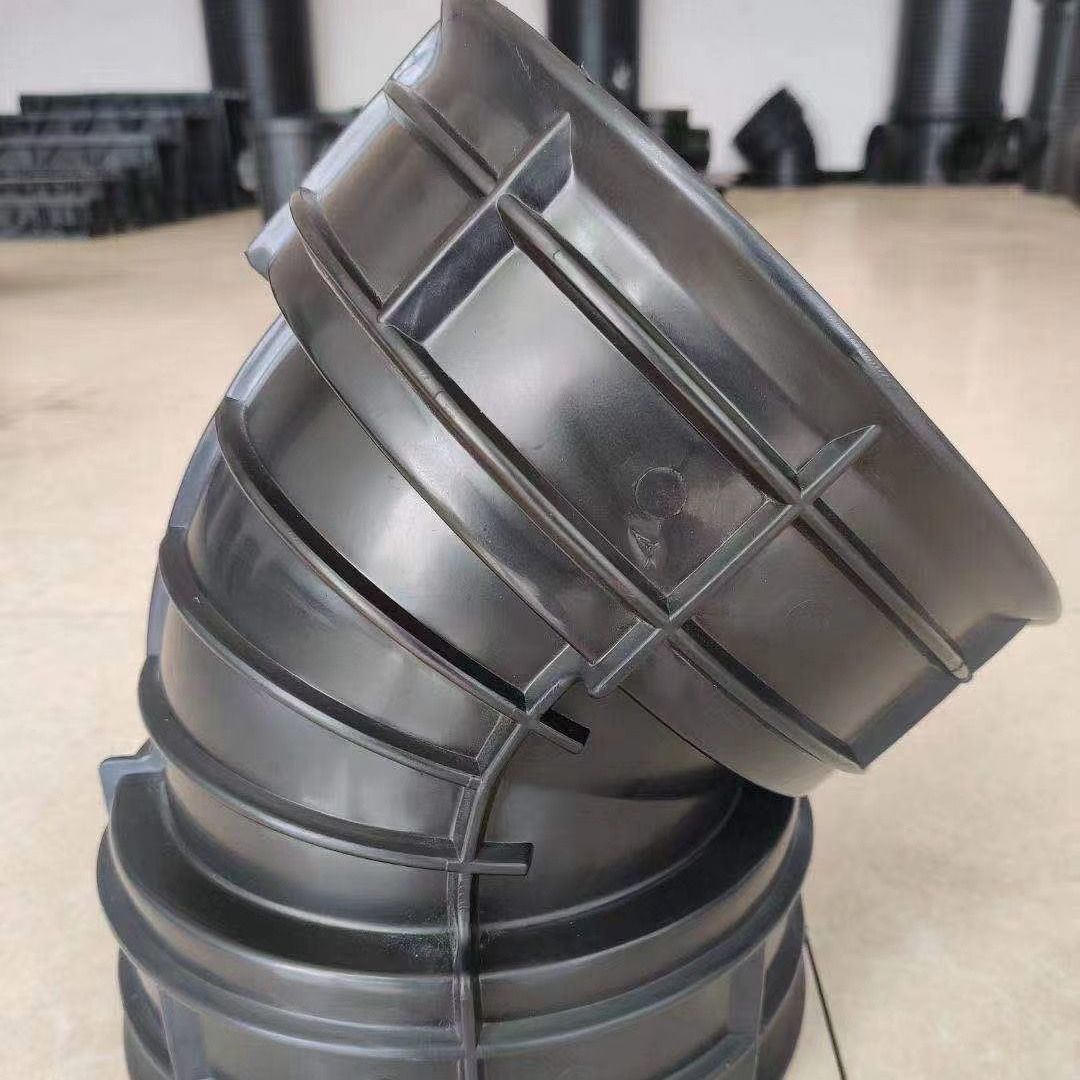 双壁波纹管配件弯头成品正三通90度45度直通塑料检查井变径对加厚