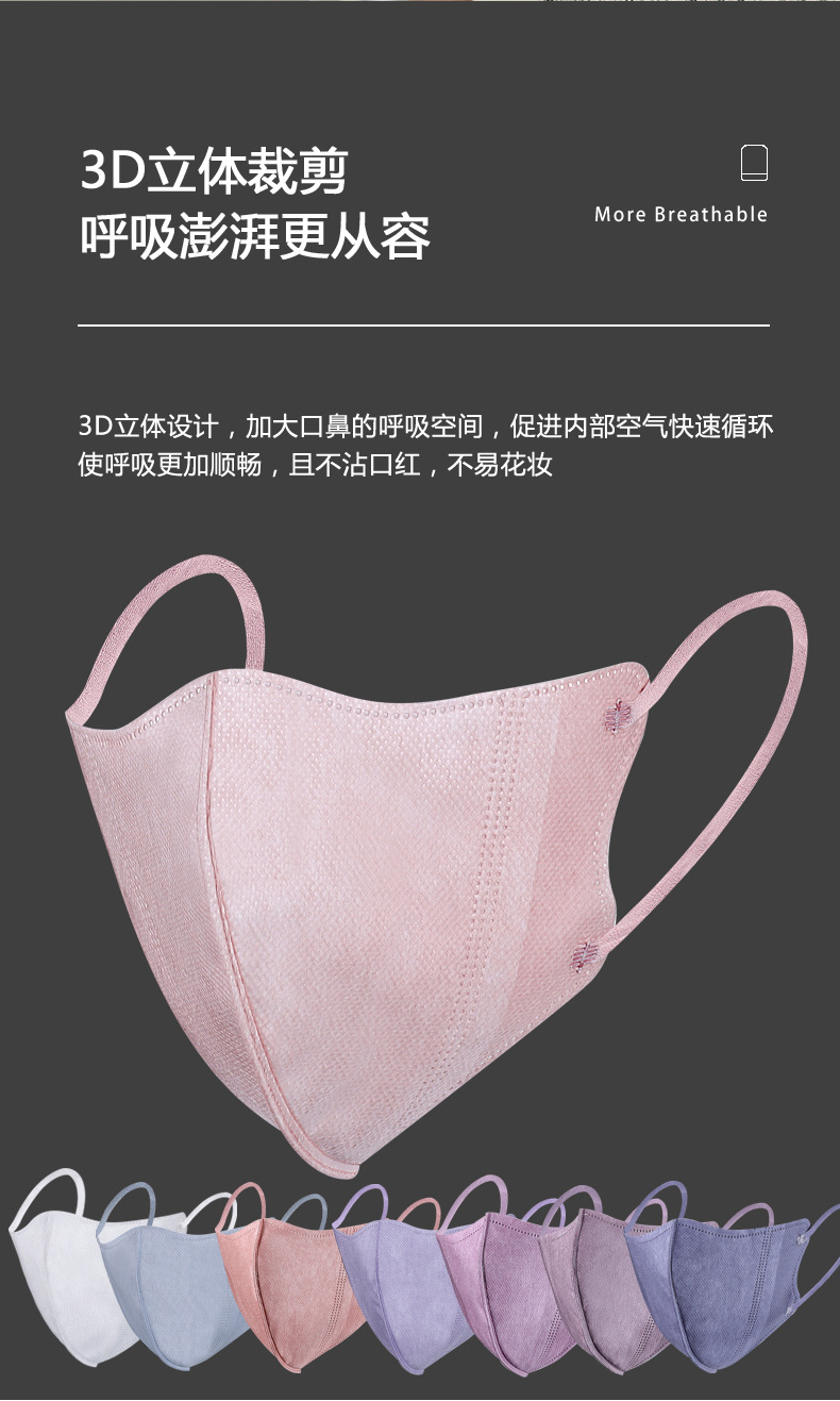 成人3d立体口罩,成人kf94,成人kn95口罩,花色多样,种类齐全