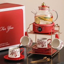 结婚礼物送新人新娘新婚朋友姐姐闺蜜高档实用茶杯茶壶茶具摆件