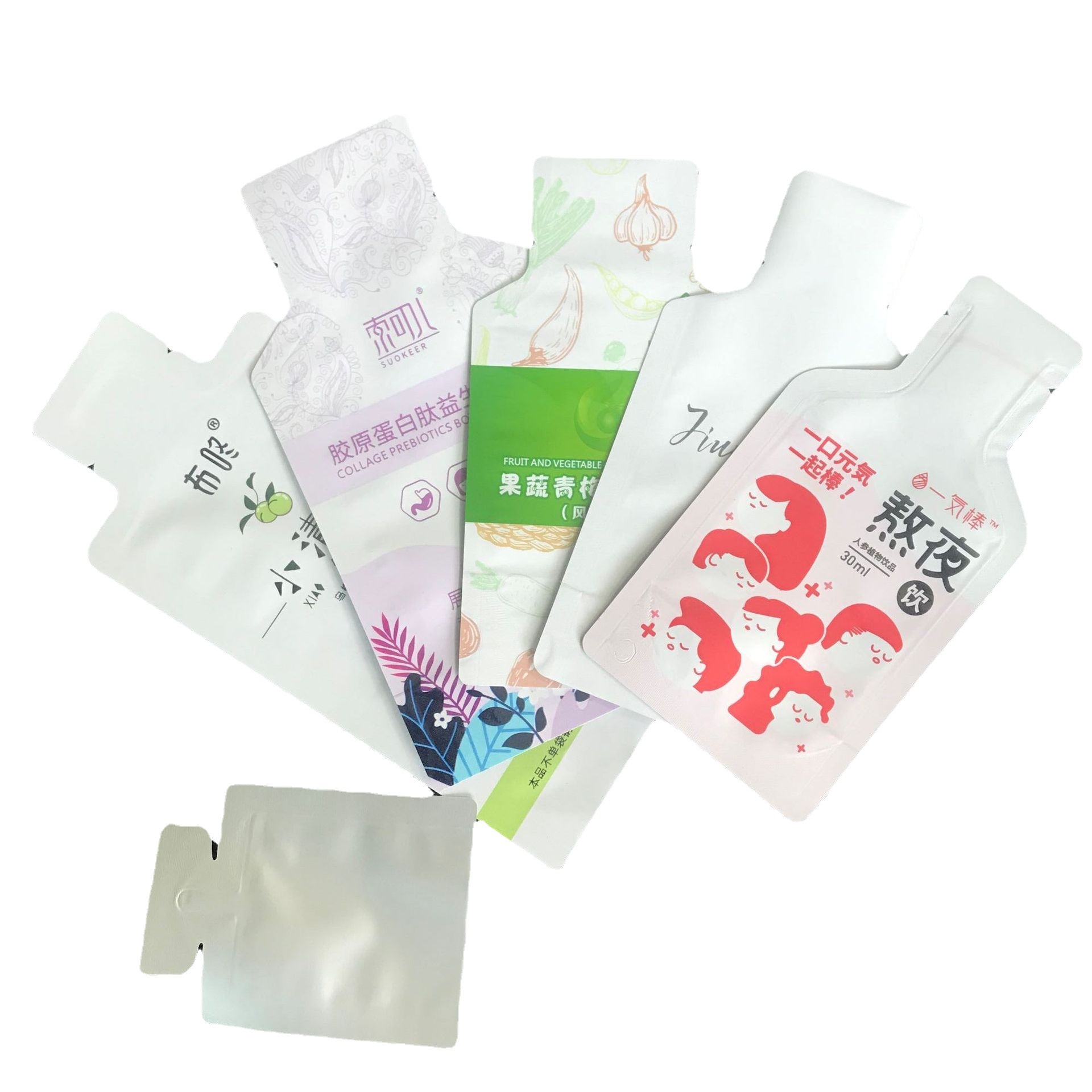 zc定制饮料果汁枸杞液体异形包装袋自立吸嘴塑料铝箔袋定做批发