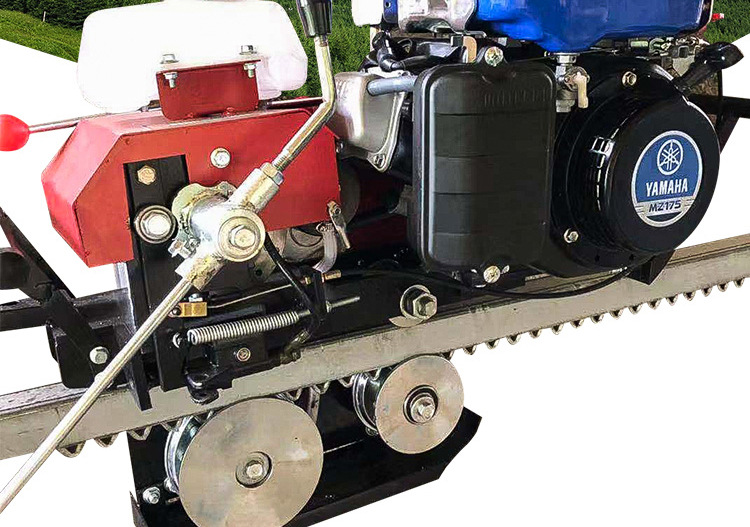 农用单轨运输机工程物料大型山地果园轨道运输车齿条爬坡汽油机