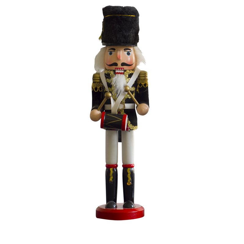 Wholesale 30cm Creative Home New Exotic Crafts Decoration Special Gift New Nutcracker Solid Wood Cloth