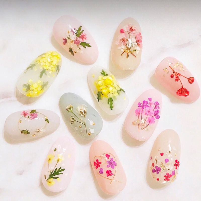 点缀指甲油美甲写真雏菊铆钉创意影楼指甲盒装配件脸部唯美韩国干