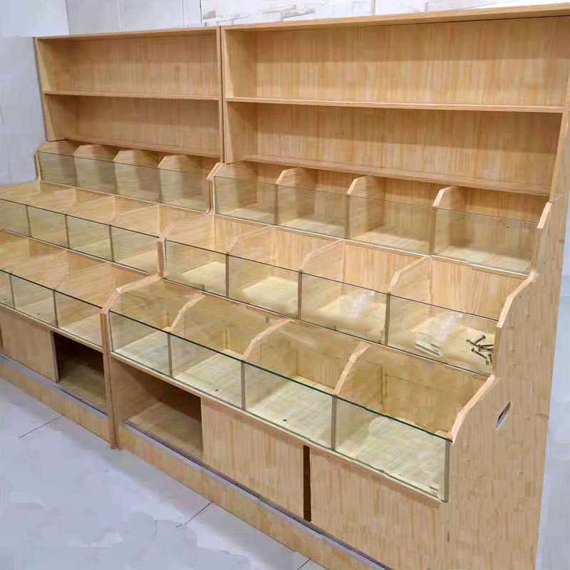 超市干果货架散装零食展示架五谷杂粮展示柜糖果柜靠墙干货炒货店