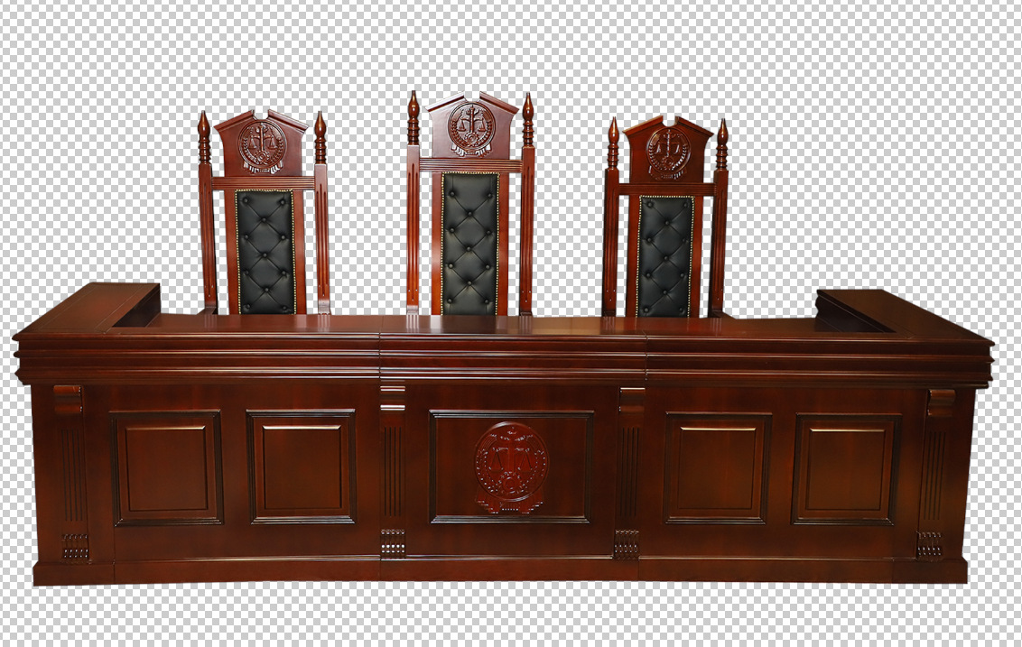 法官桌陪审台审判桌青少年仲裁桌法院学校模拟法庭家具诉讼书记桌