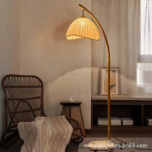 竹艺设计感艺术落地灯客厅沙发平旁边书房床头灯日式东南亚禅意灯