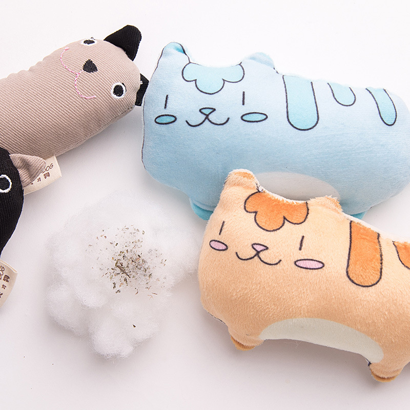 21 New Plush Cat Toy with Catnip Cat Supplies Bite Molar Cat Toy Funny Cat Artifact Can Be Sent on Behalf