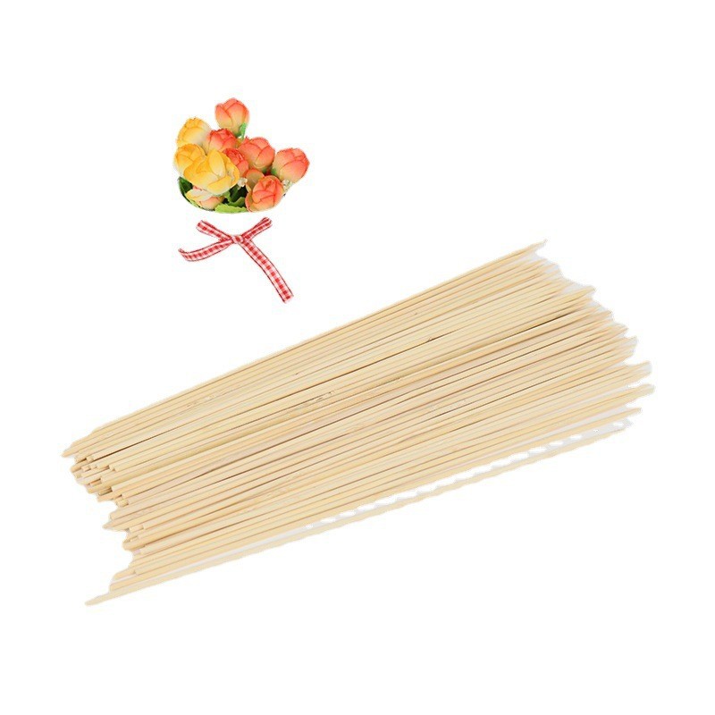 Bamboo Stick Wholesale 3.0mm * 15/20/25/30/35/40 Donut Fryer Bobo Chicken Hot Dog Skewer Fruit Ice