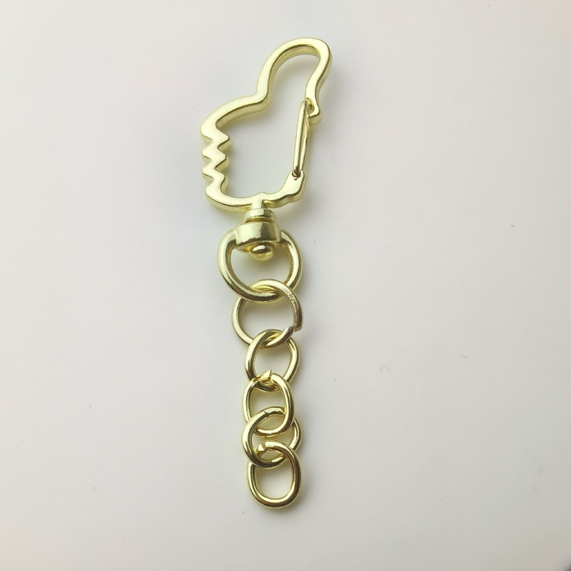 拇指扣 链接八字扣 4节0链 钥匙配饰 金属 锌合金 源头工厂现货