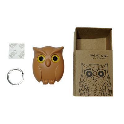 Magnetic Owl Key Hook Refrigerator Door Rear Entrance Key Storage Hook Hallway Wall Strong Seamless Sticky