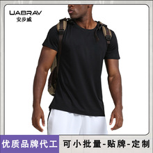 夏季新款速干运动健身短袖t恤男跑步户外篮球速干衣品牌运动服