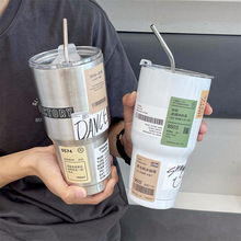 冰霸杯304食品级车载杯便携杯子保冷两用夏季咖啡杯不锈钢保温杯