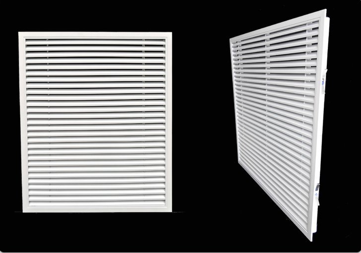 现货供应铝合金百叶窗回风口外墙空调出风口单双层防雨通风百叶窗