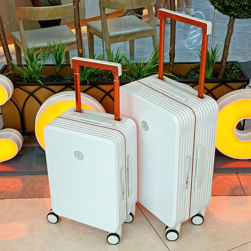 2108 Wide Draw-Bar Luggage Men's Aluminum Frame Women's Universal Wheel Passenger Suitcase Suitcase with Combination Lock Boarding Suitcase Luggage