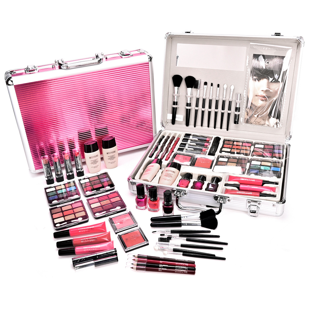 Hot Sale Makeup Artist Special Makeup Set Eye Shadow Plate Lipstick Cosmetics Set Nail Polish Gift Set