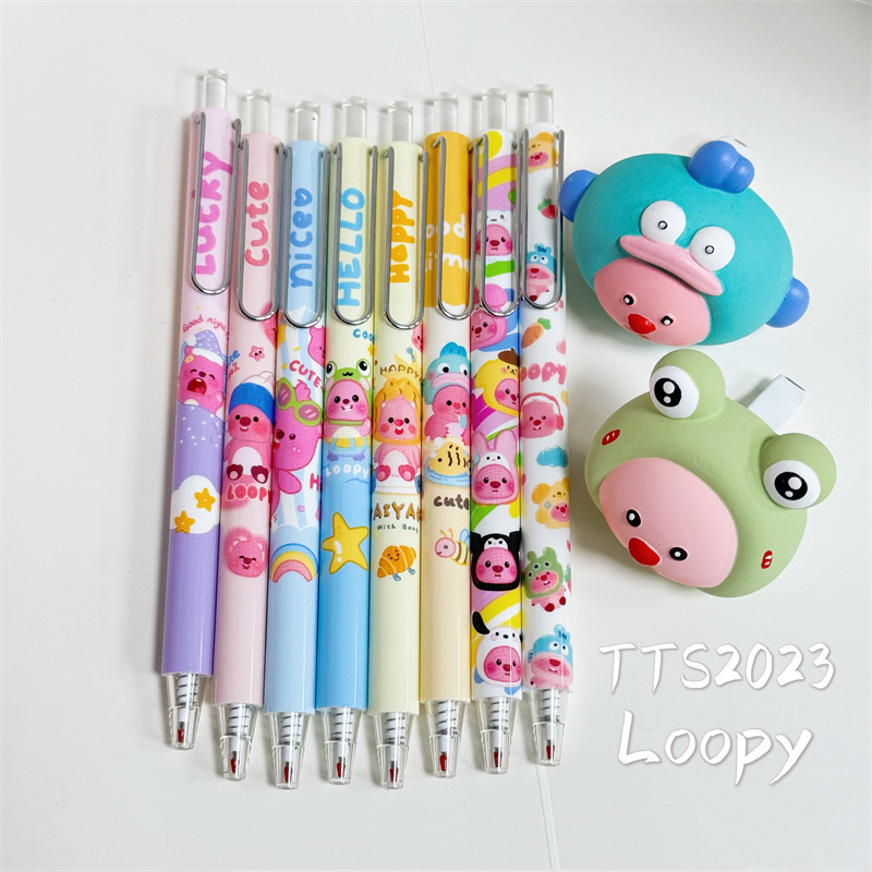 TT-2023 New Loopy Little Beaver Gel Pen Blind Box Cute Good-looking Student Writing Press Gel Pen