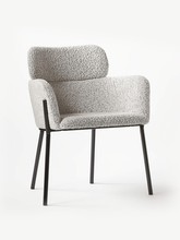 设计师款休闲椅意式极简餐椅家用单椅房间椅子卧室椅羊羔绒化妆椅