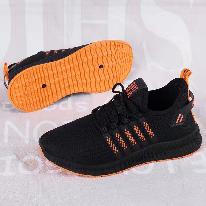 One Piece Dropshipping Men's Sneakers Lace-up Comfortable Light Running Shoes Soft Bottom Korean Fashion Wholesale Pumps