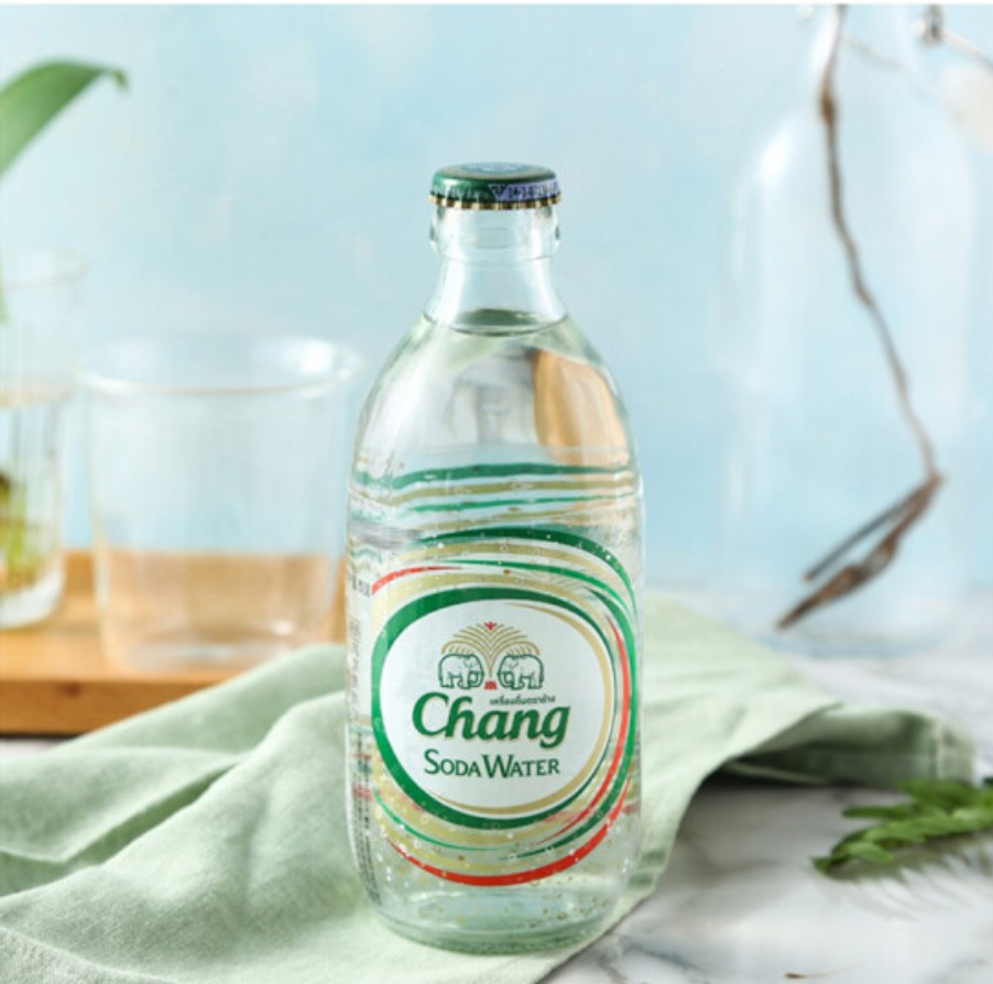 泰国进口chang牌苏打水泰象苏打水气泡水325ml*24瓶装整箱