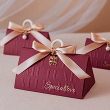 2023新款糖盒结婚喜糖盒子高级感婚礼糖果盒手提喜糖空盒