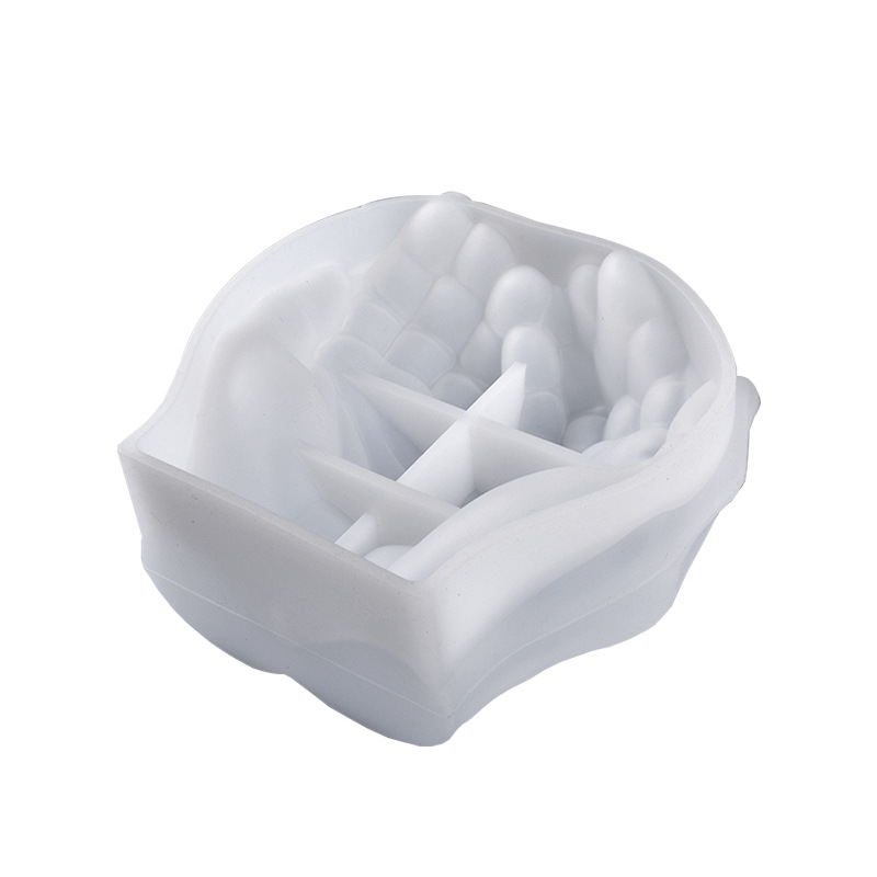 Crystal Glue Resin Hands Integration Dish Thickened Plaster Ashtray Storage Box Silicone Mold