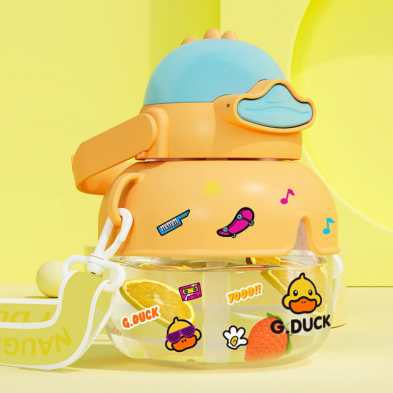 G. Duck Small Yellow Duck Official Authentic Products Water Cup Children Cartoon Big Belly Cup Portable Student Kettle out Sports Cup
